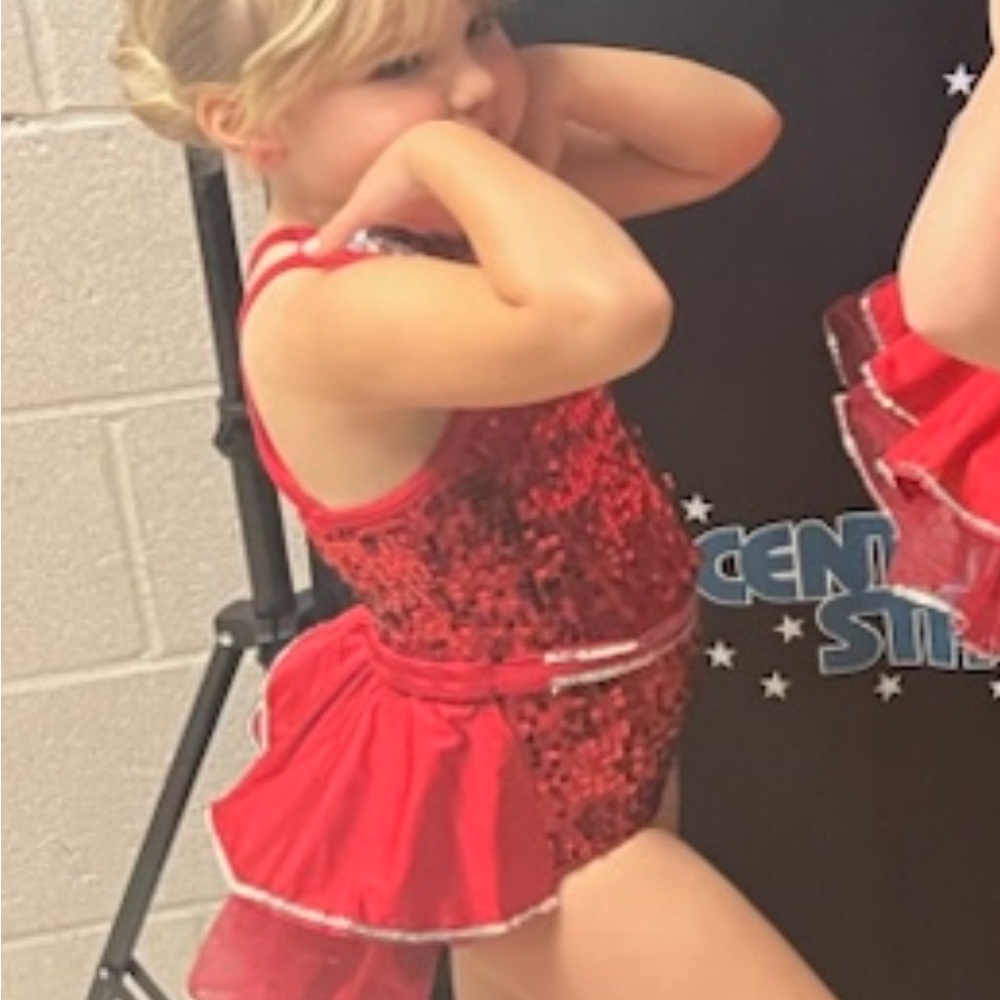 Sparkling Red Sequin Kids Costume